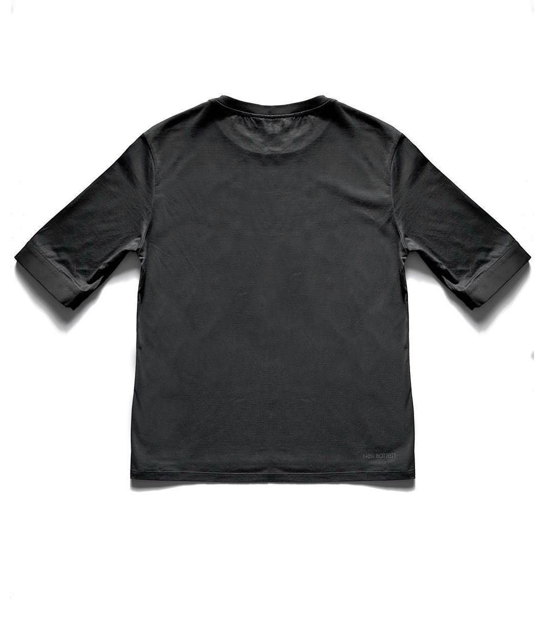 NEIL BARRETT Черная хлопковая футболка, фото 3