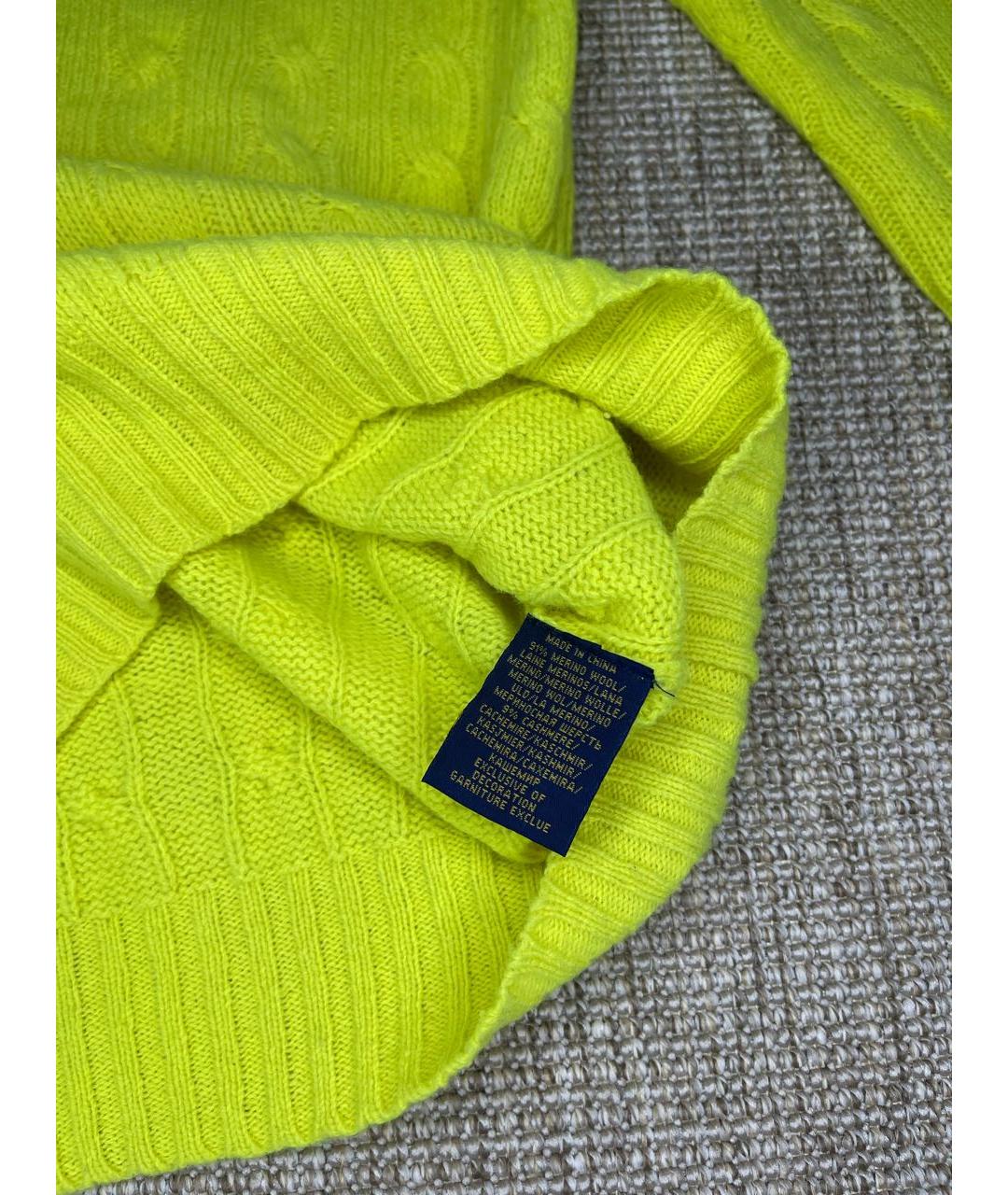 POLO RALPH LAUREN Желтый джемпер / свитер, фото 3