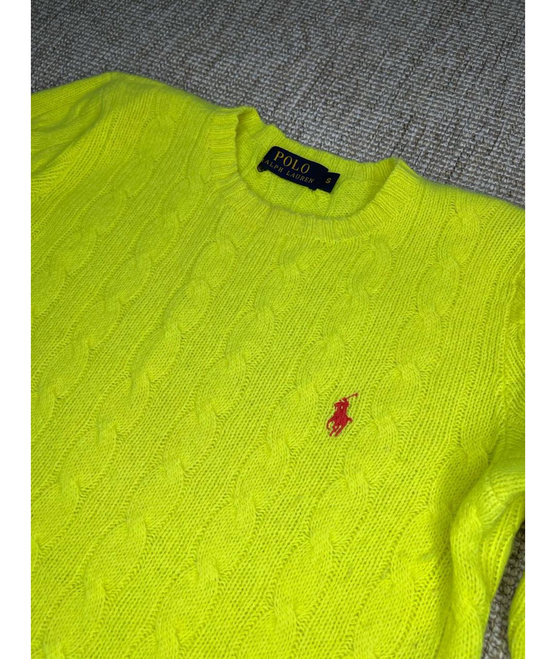 POLO RALPH LAUREN Желтый джемпер / свитер, фото 2