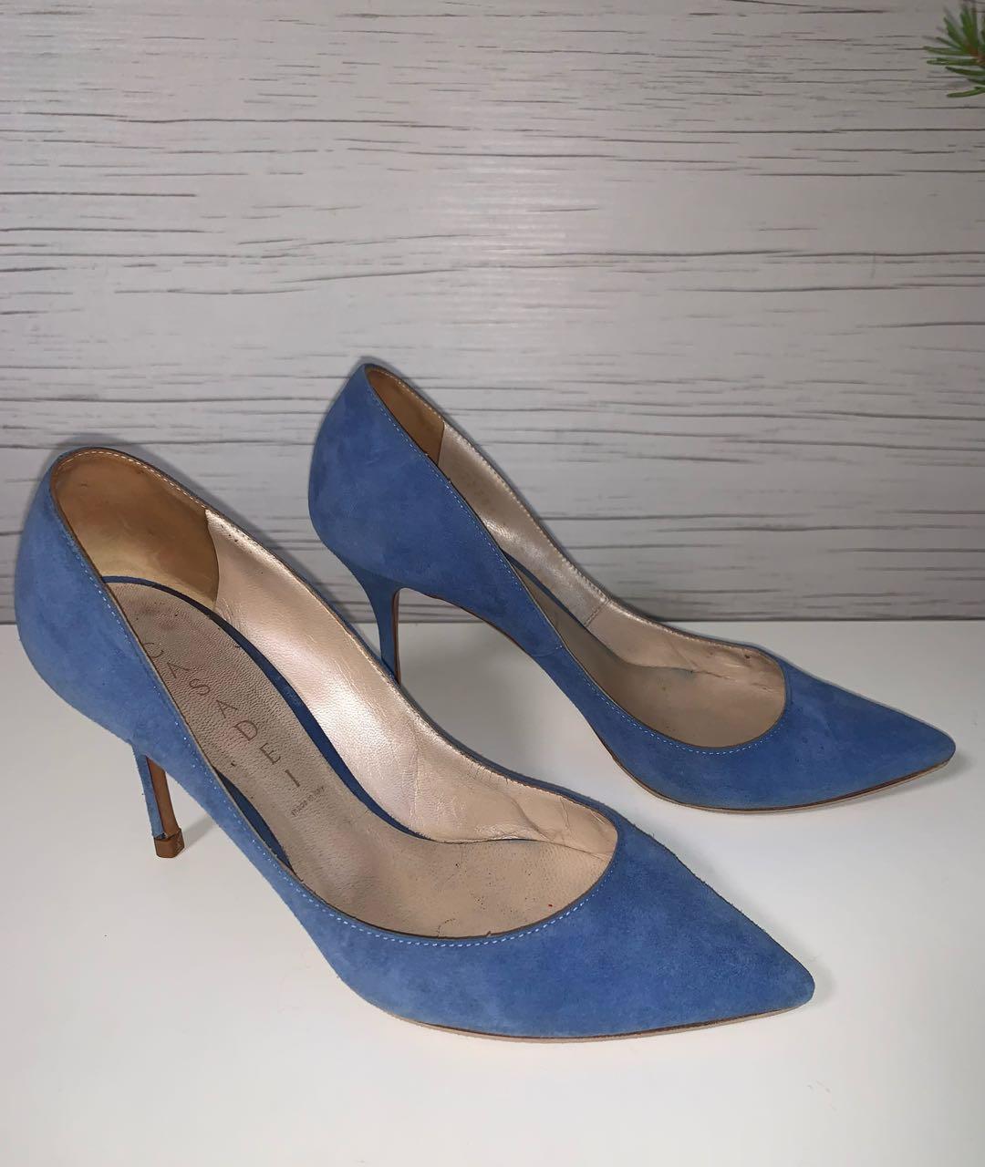 CASADEI Синие замшевые туфли, фото 9