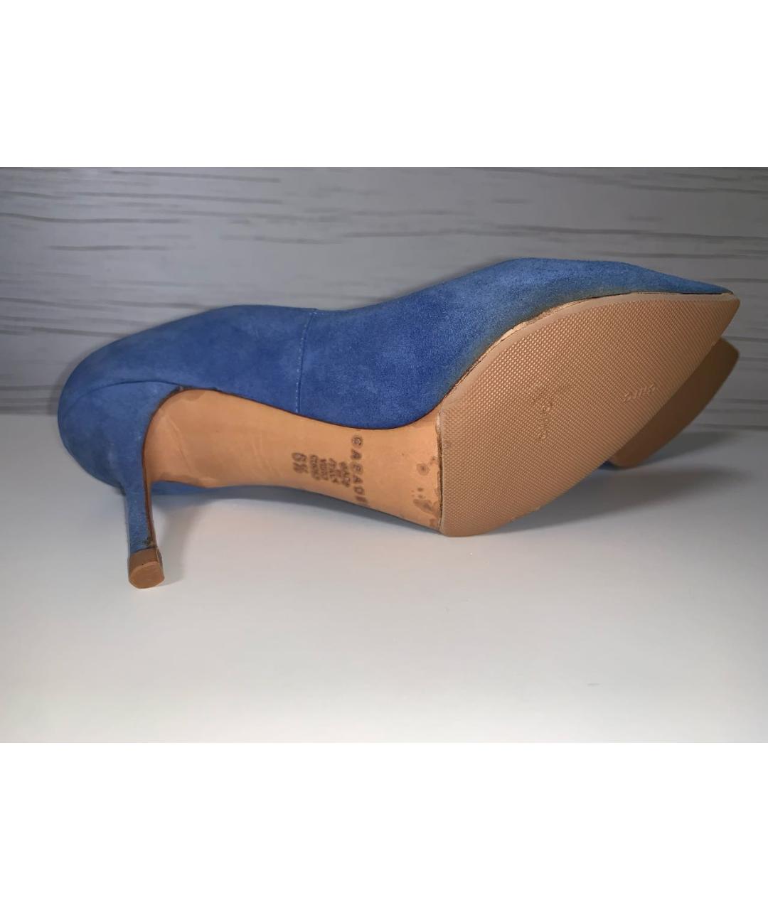 CASADEI Синие замшевые туфли, фото 7