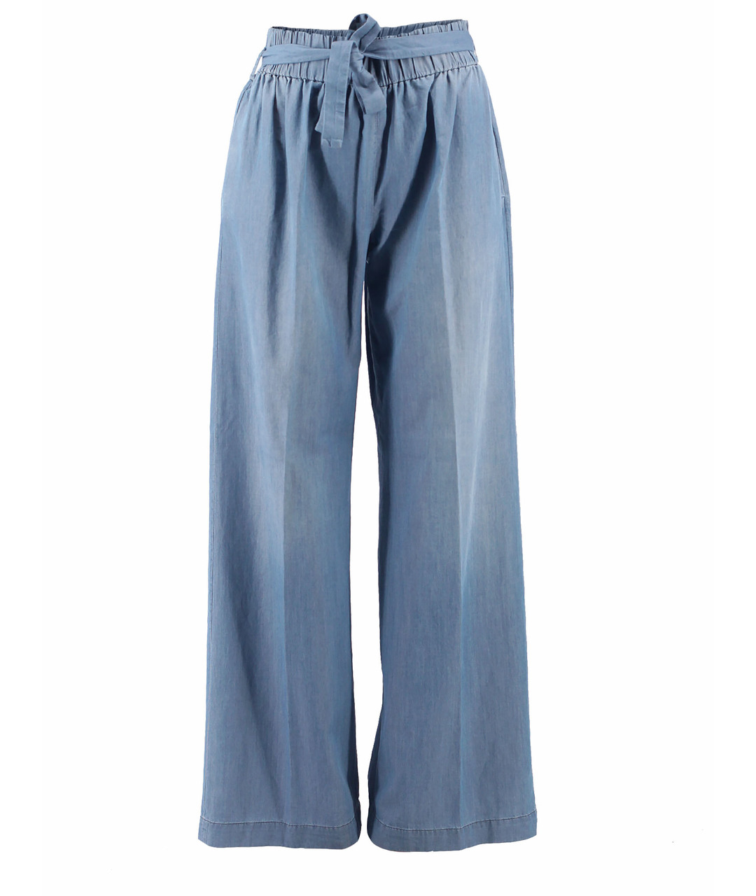 FABIANA FILIPPI Голубые деним брюки широкие, фото 1