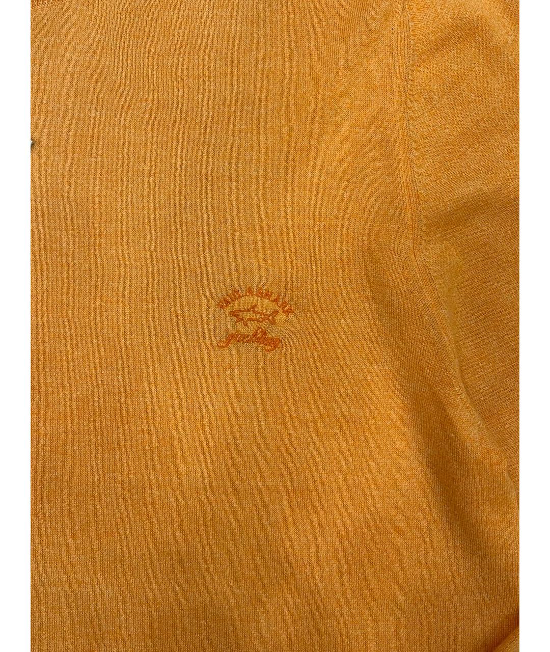 PAUL & SHARK Оранжевый кашемировый джемпер / свитер, фото 4