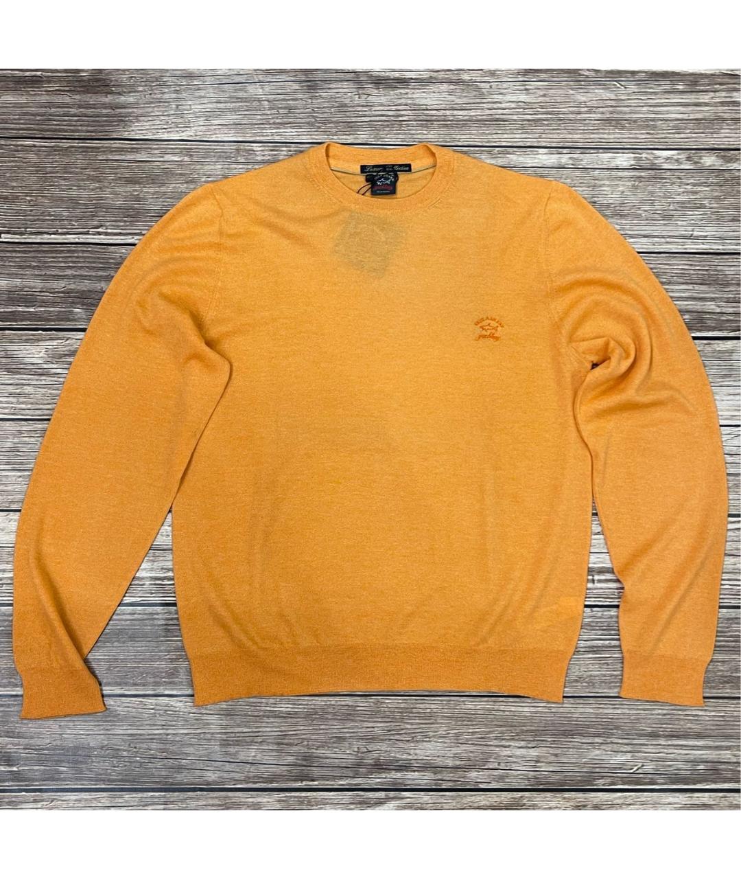 PAUL & SHARK Оранжевый кашемировый джемпер / свитер, фото 7