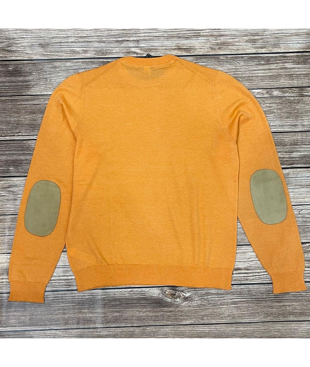 PAUL & SHARK Оранжевый кашемировый джемпер / свитер, фото 2