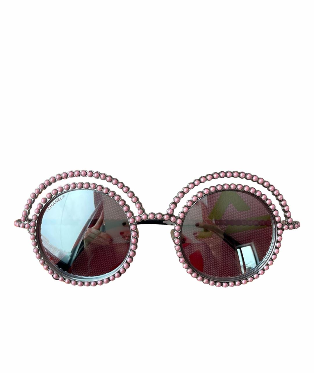 CHANEL Розовые солнцезащитные очки, фото 1