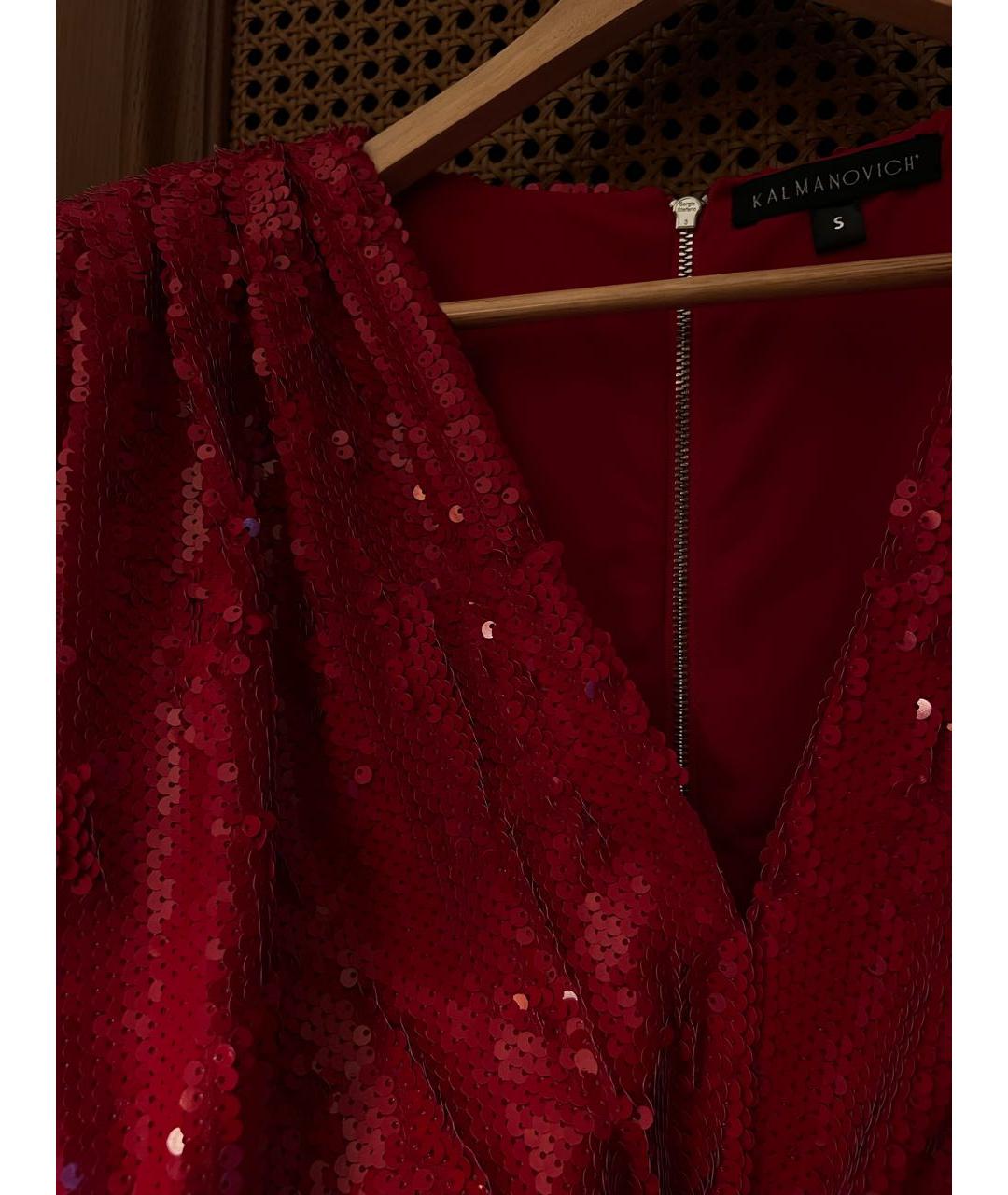 KALMANOVICH Красное коктейльное платье, фото 5