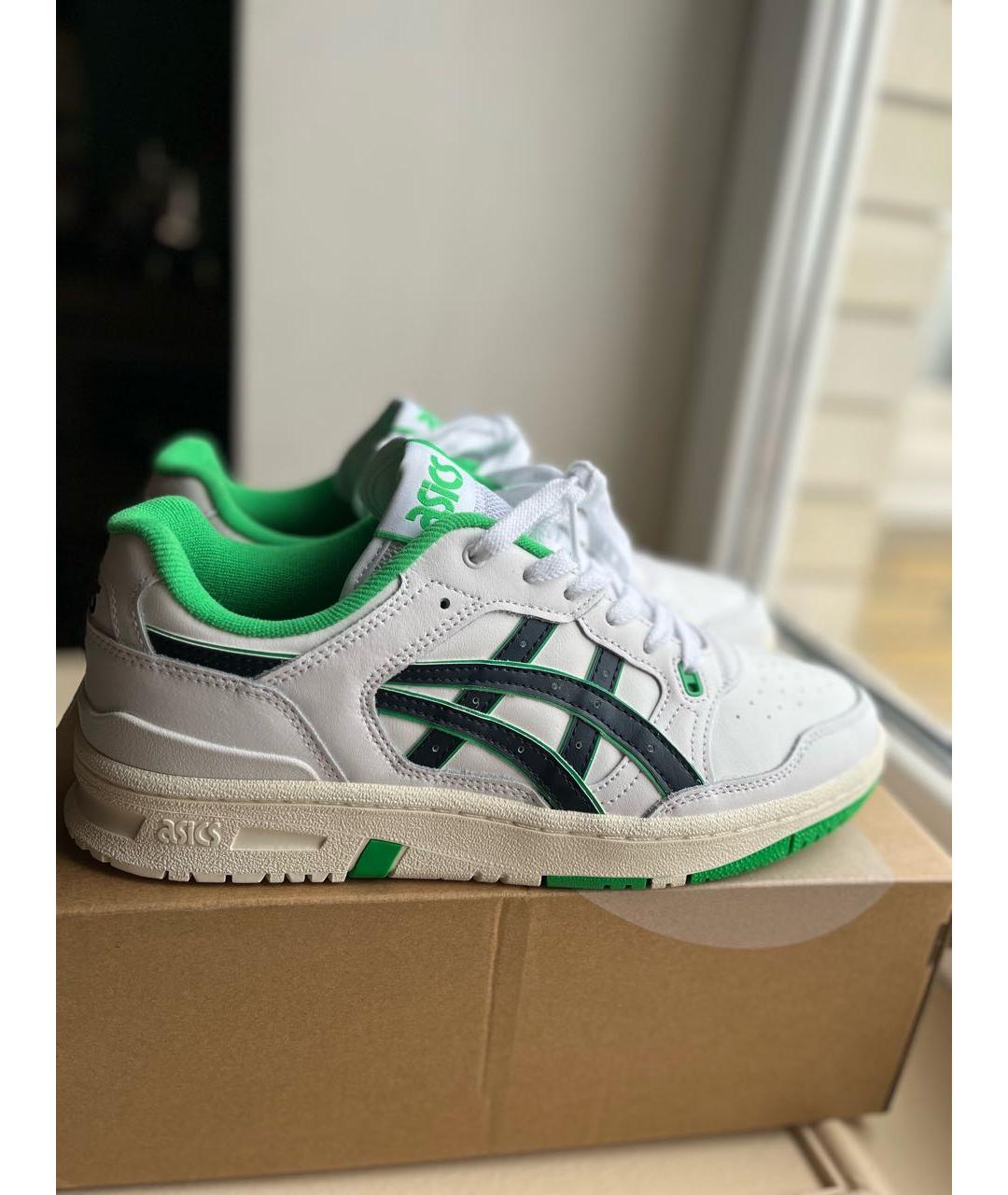 ASICS Белые кожаные низкие кроссовки / кеды, фото 6