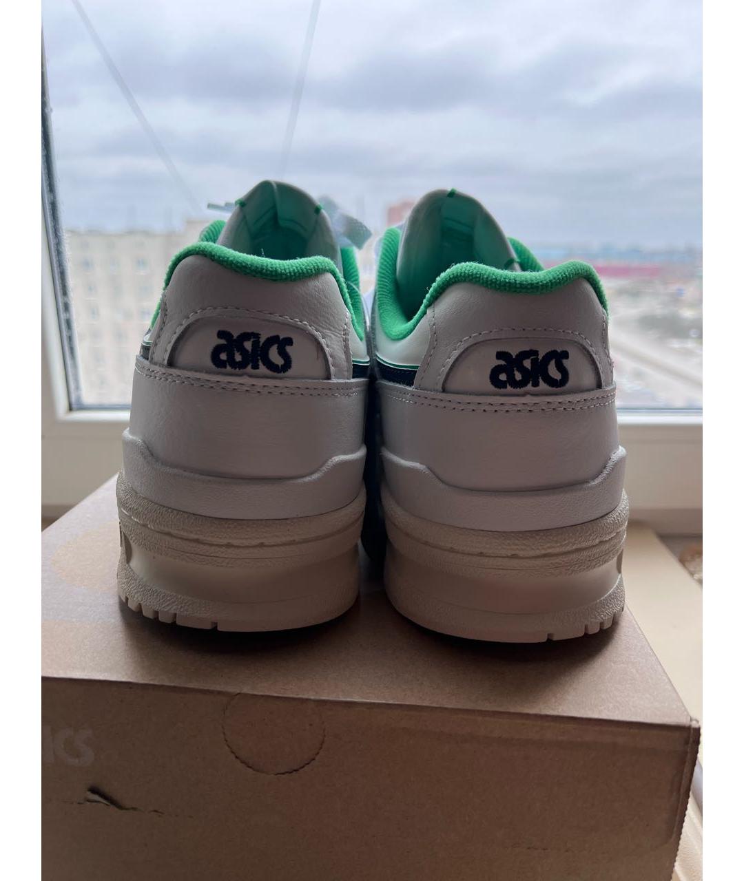 ASICS Белые кожаные низкие кроссовки / кеды, фото 4