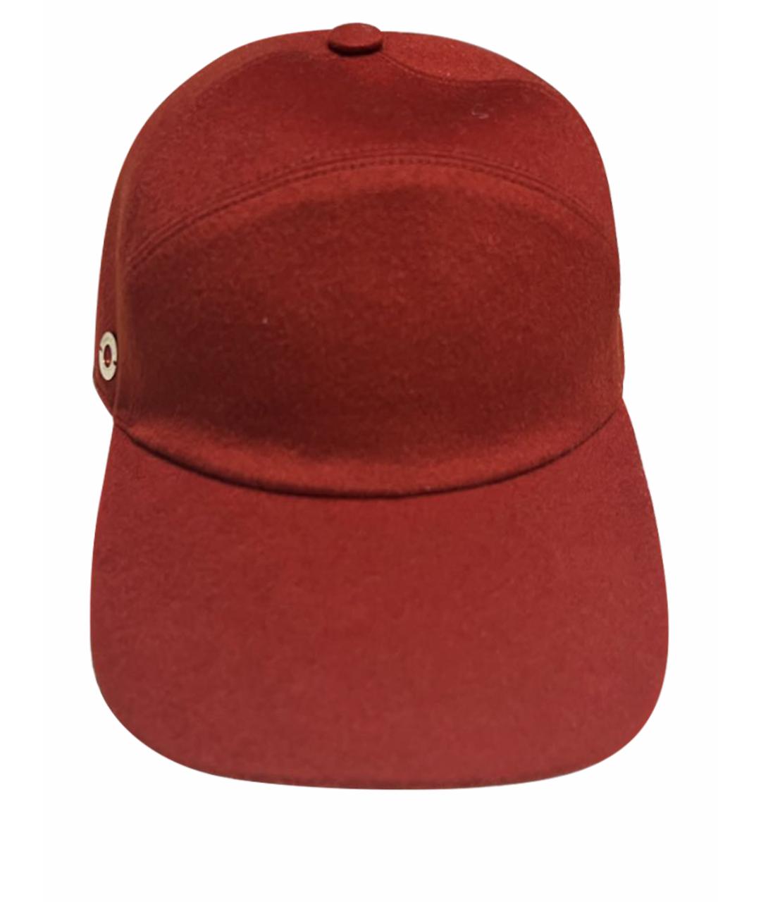 LORO PIANA Красная кашемировая кепка, фото 1