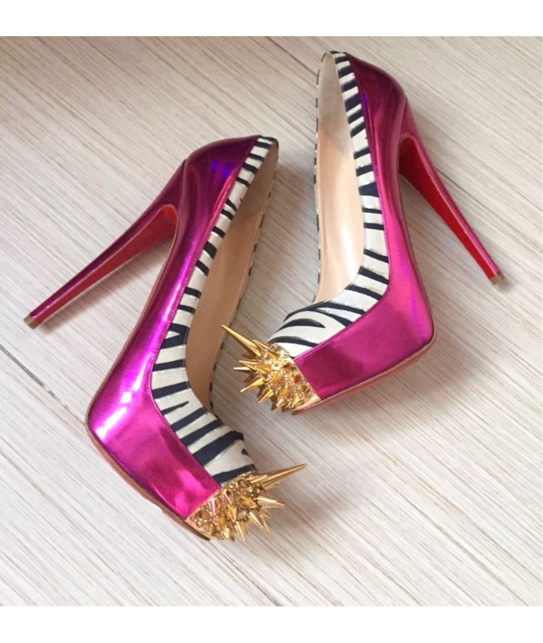 CHRISTIAN LOUBOUTIN Розовые туфли, фото 8