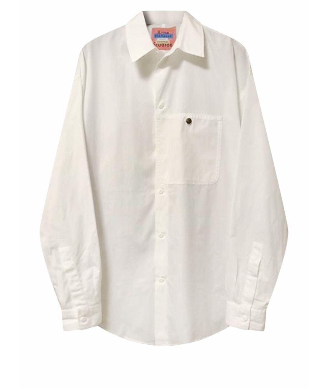 ACNE STUDIOS Белая хлопковая классическая рубашка, фото 1