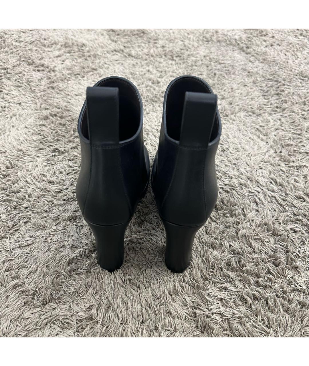 BOTTEGA VENETA Черные кожаные ботильоны, фото 2