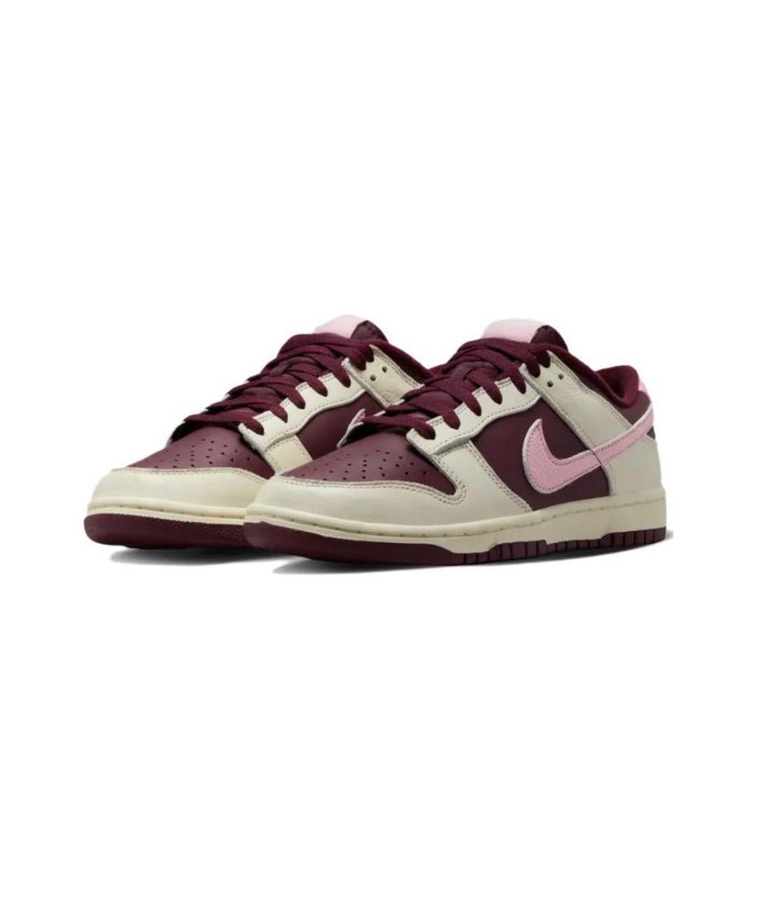 NIKE Бордовые кожаные кроссовки, фото 2