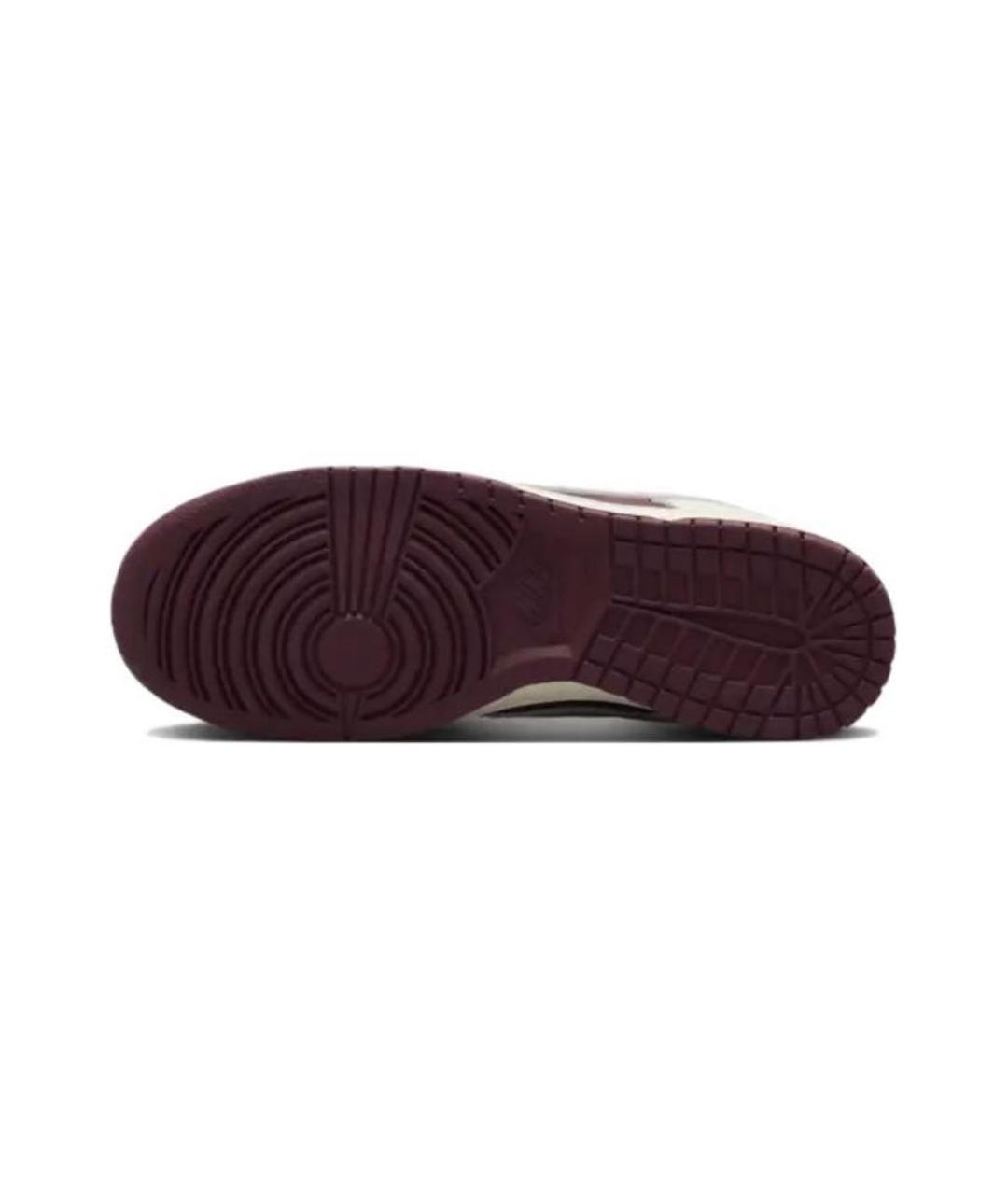 NIKE Бордовые кожаные кроссовки, фото 4