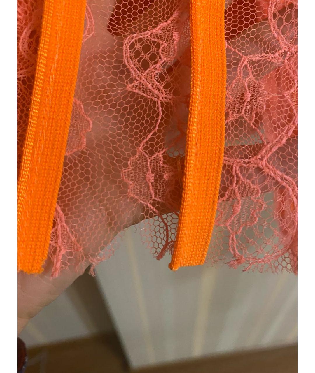 CHRISTOPHER KANE Оранжевое полиамидовое коктейльное платье, фото 7