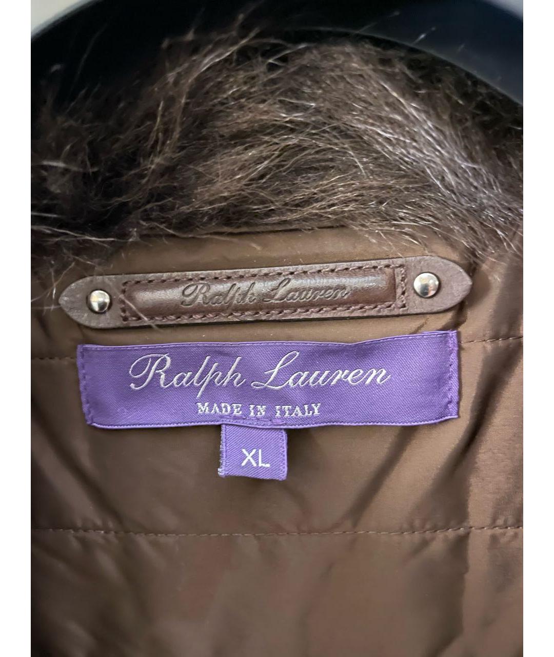 RALPH LAUREN Коричневый пуховик, фото 3