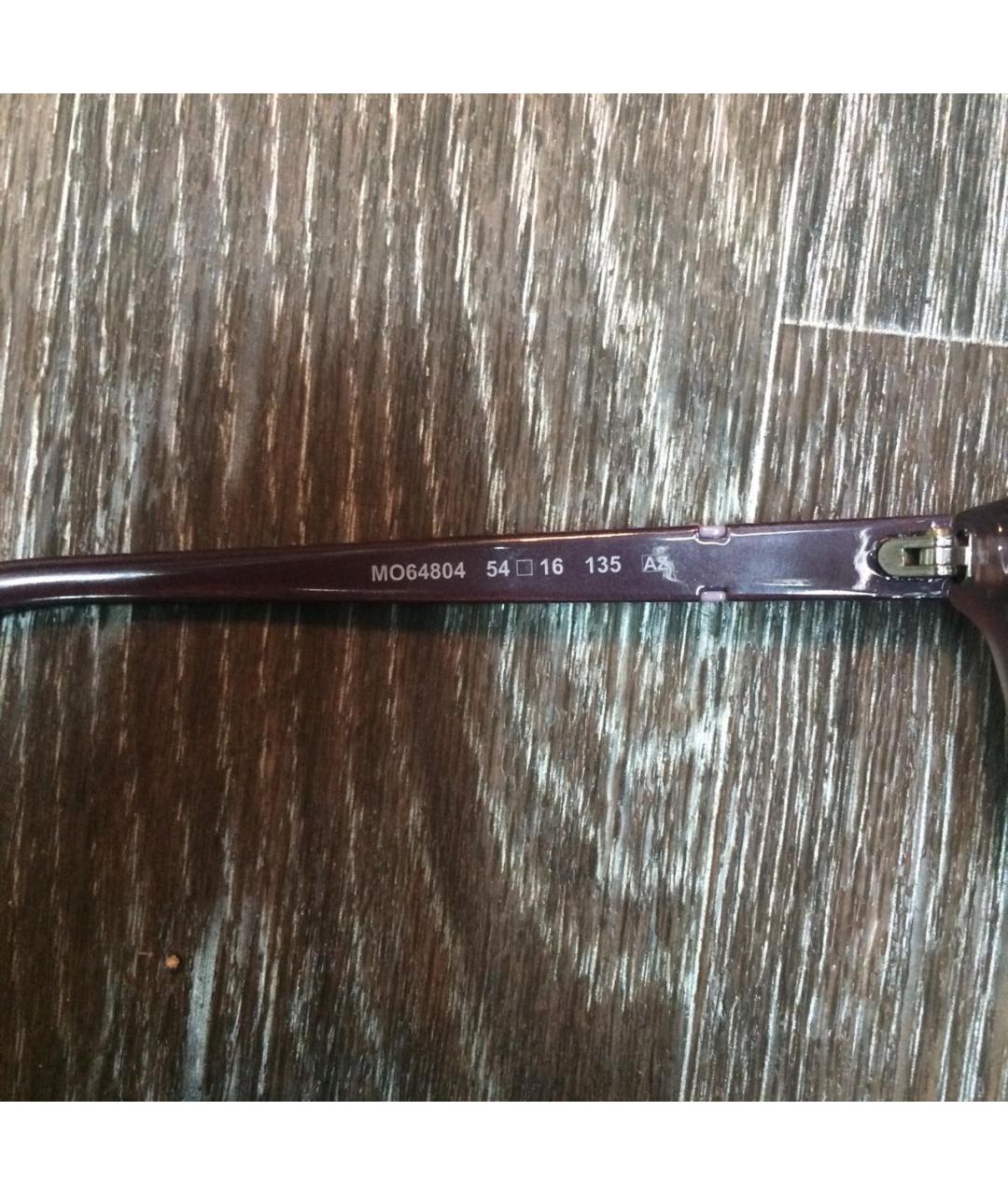 MOSCHINO Фиолетовые пластиковые солнцезащитные очки, фото 3