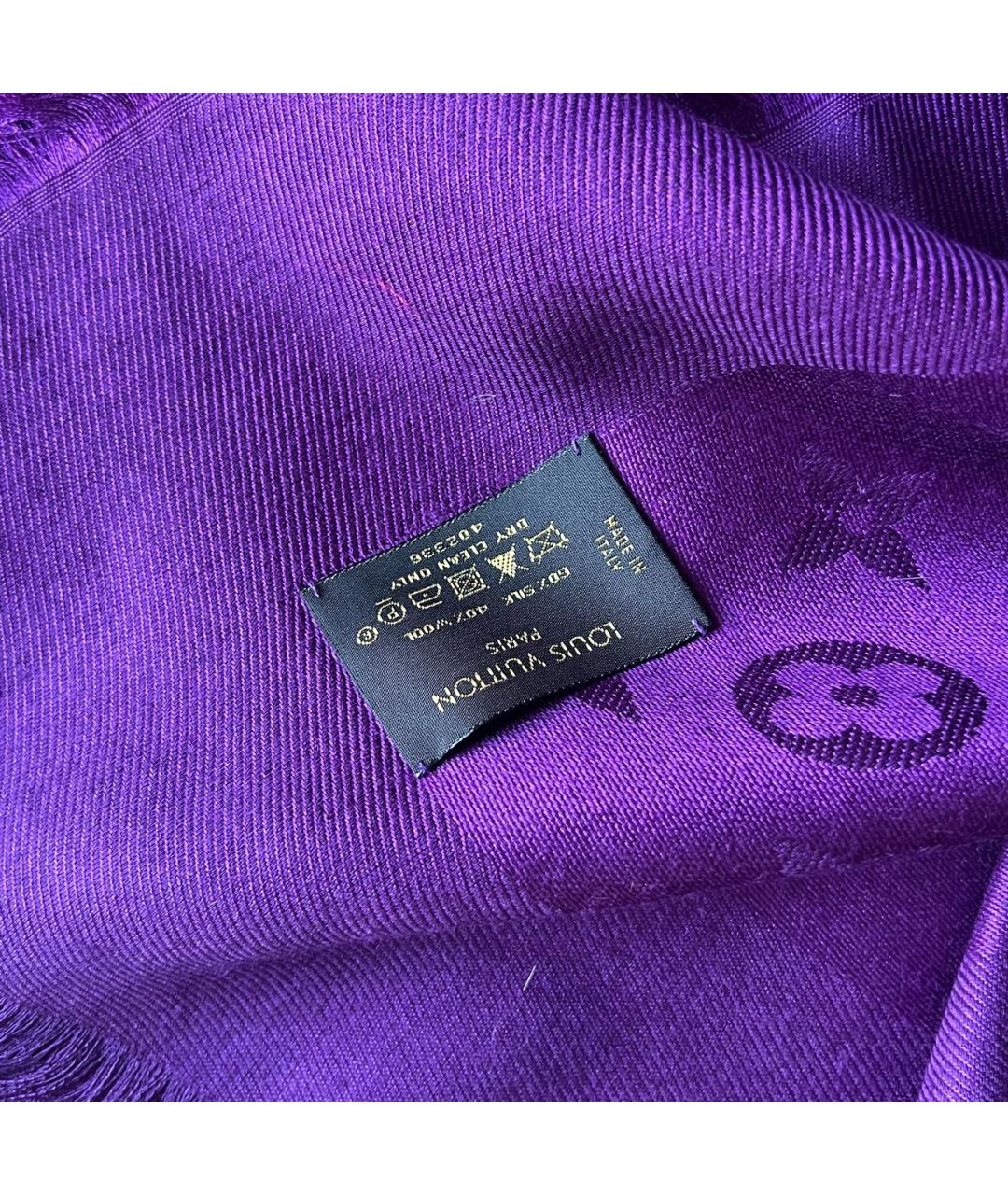 LOUIS VUITTON PRE-OWNED Фиолетовый платок, фото 2