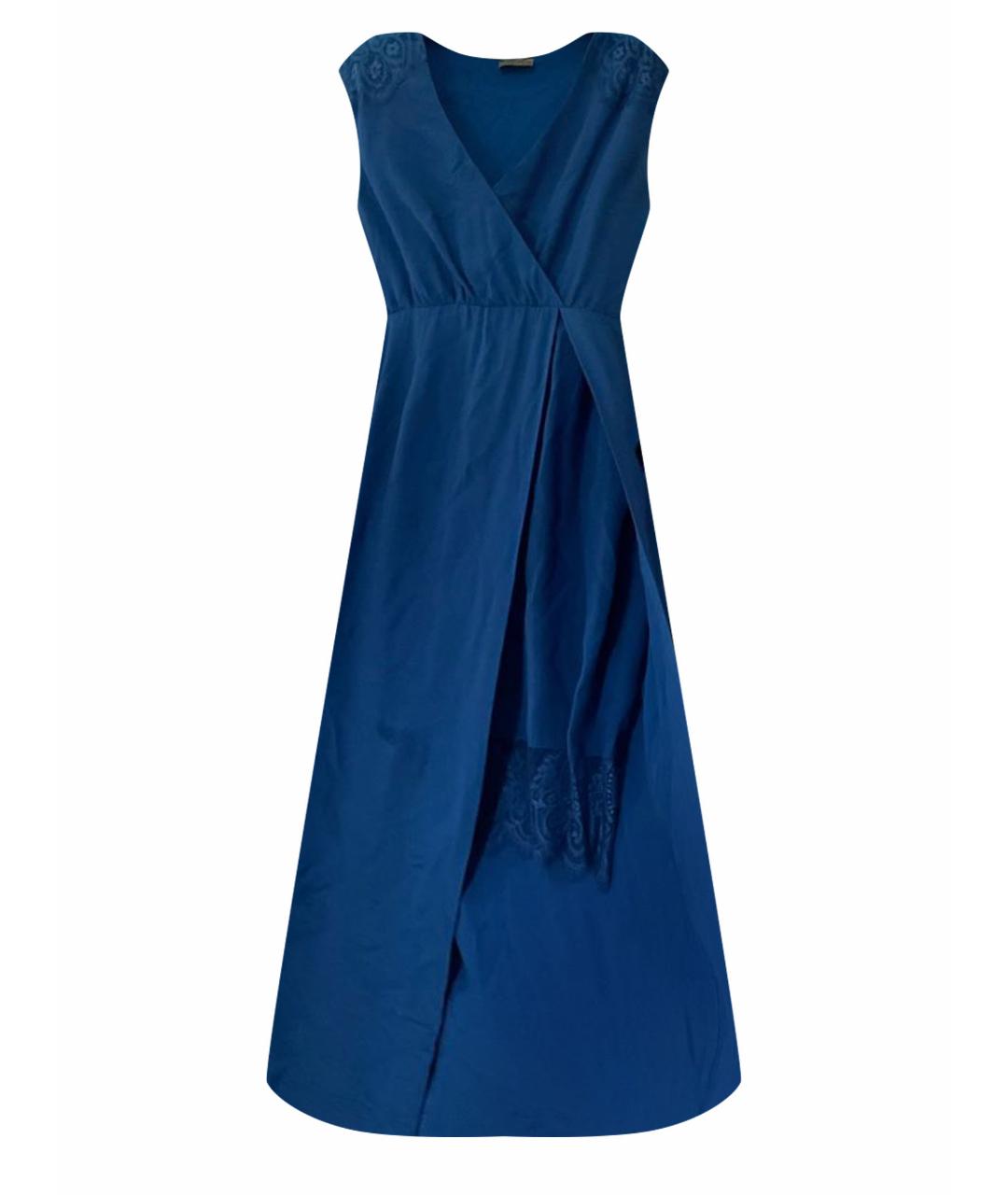 LIU JO Синее ацетатное коктейльное платье, фото 1