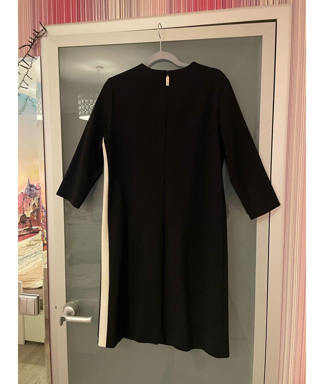 ESCADA Черное полиэстеровое повседневное платье, фото 2