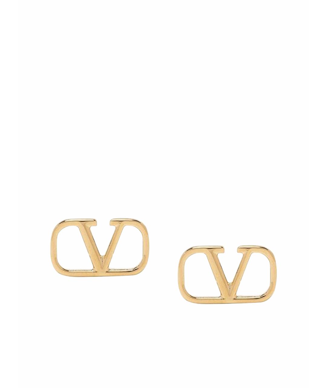 VALENTINO Золотые металлические серьги, фото 1