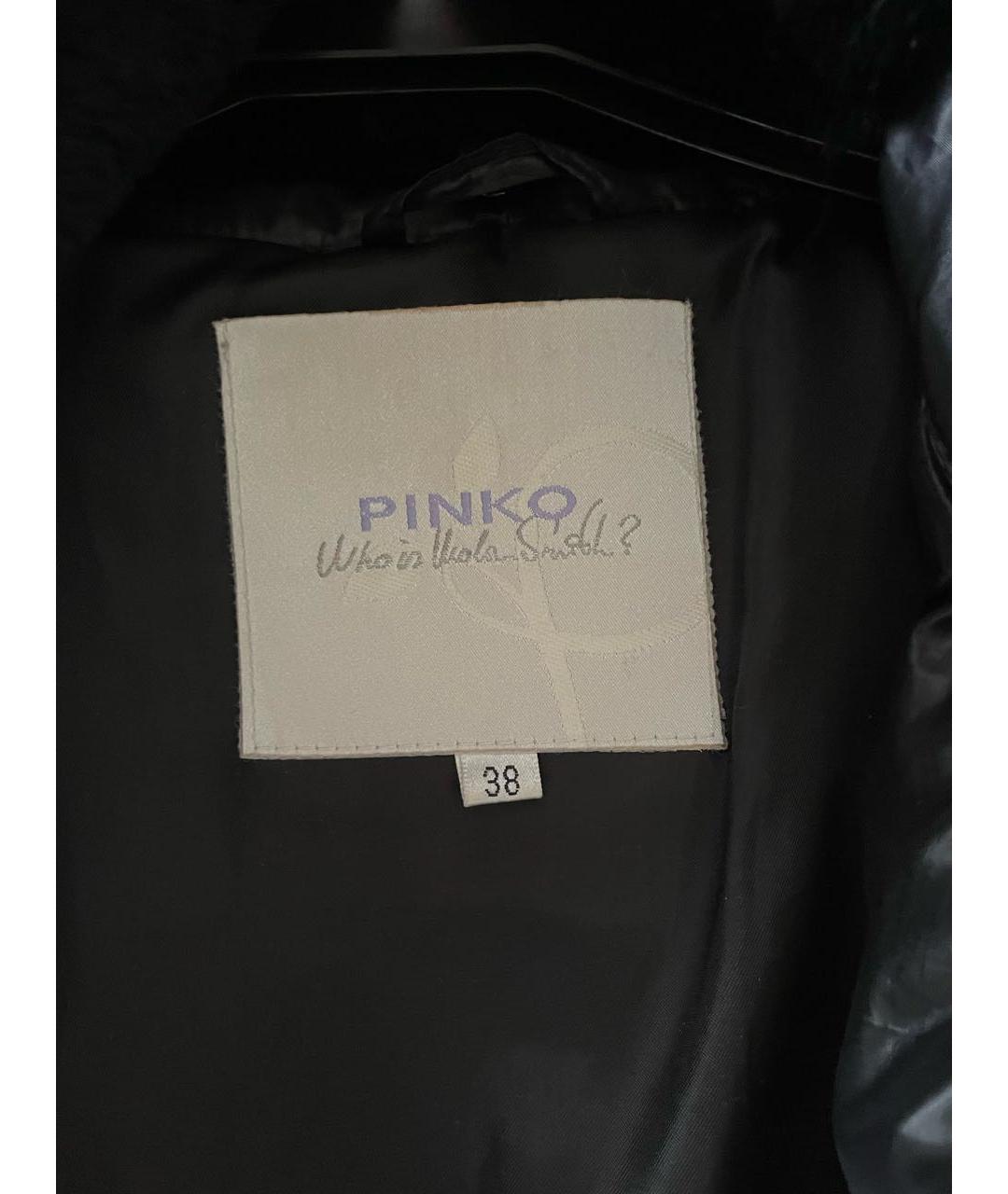 PINKO Черный полиэстеровый жилет, фото 3