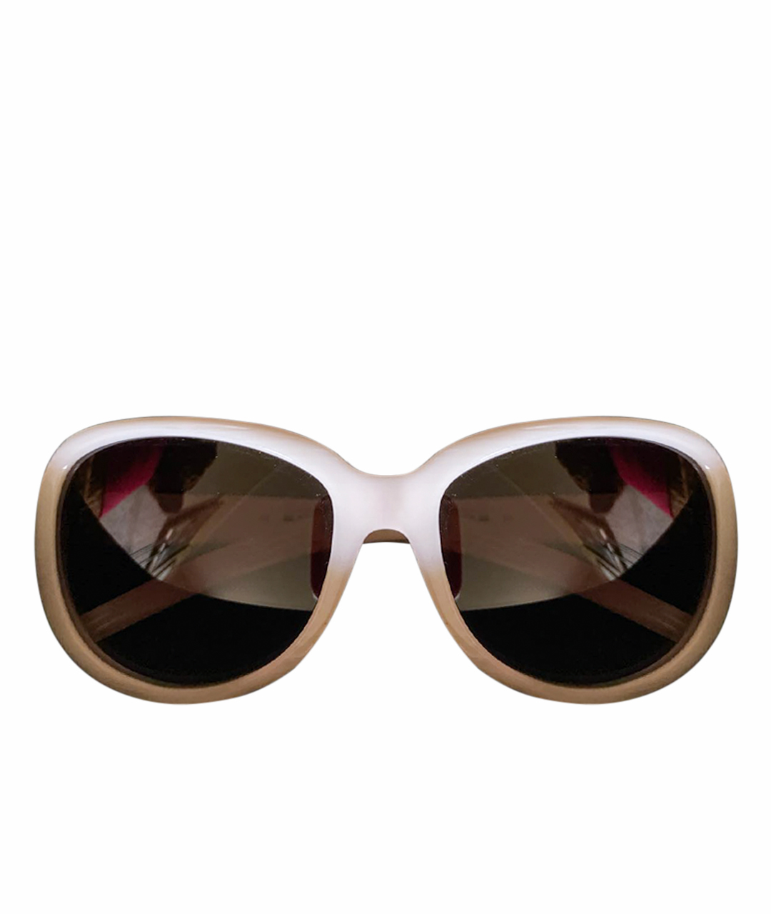 JIL SANDER Белые пластиковые солнцезащитные очки, фото 1