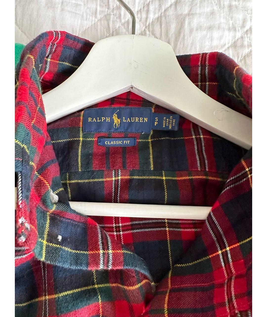 RALPH LAUREN Мульти хлопковая кэжуал рубашка, фото 5