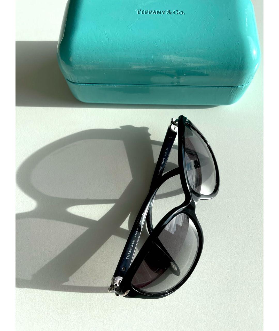 TIFFANY&CO Черные пластиковые солнцезащитные очки, фото 5