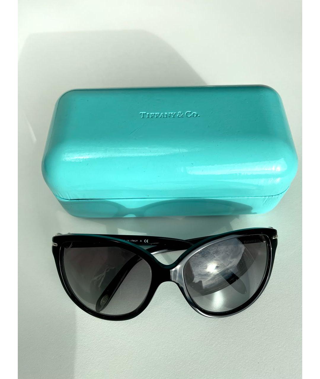 TIFFANY&CO Черные пластиковые солнцезащитные очки, фото 3