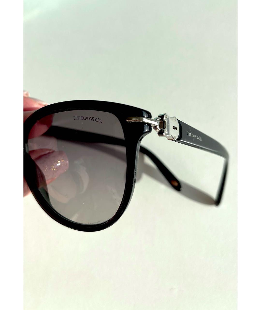 TIFFANY&CO Черные пластиковые солнцезащитные очки, фото 4