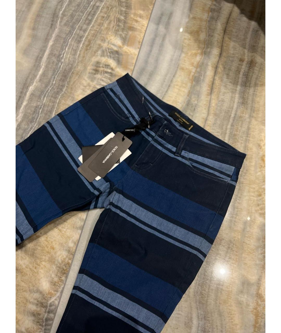 DOLCE&GABBANA Темно-синие джинсы слим, фото 3