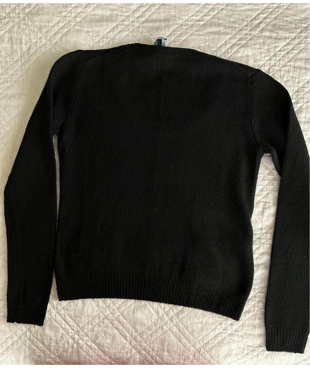 PRADA Черный кашемировый джемпер / свитер, фото 2