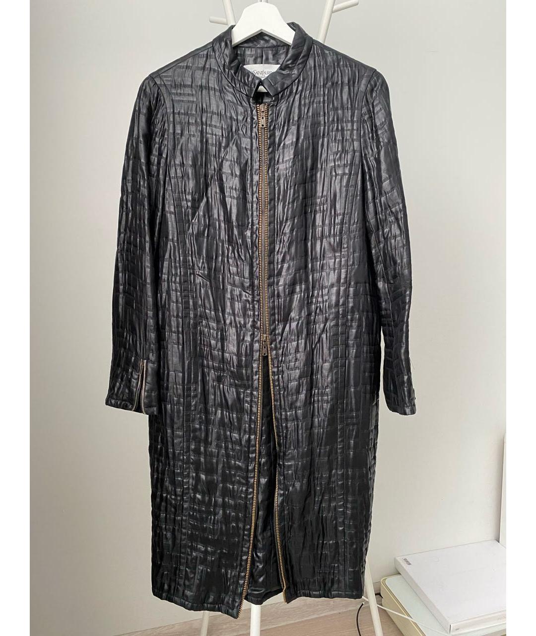 YVES SAINT LAURENT VINTAGE Черный ацетатный тренч/плащ, фото 5