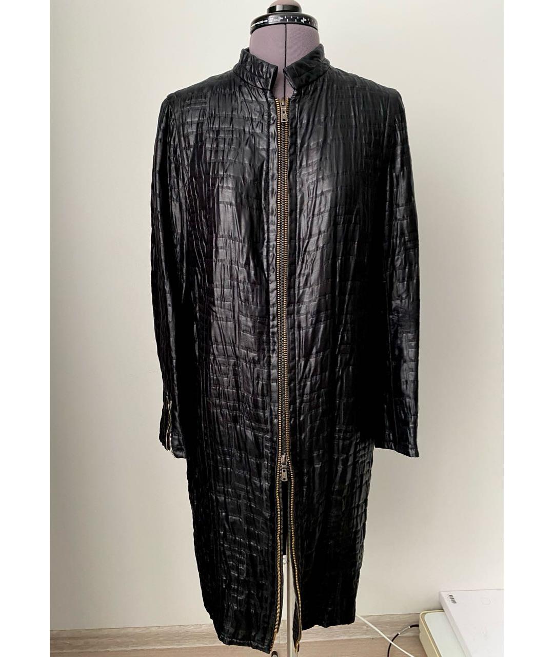 YVES SAINT LAURENT VINTAGE Черный ацетатный тренч/плащ, фото 9