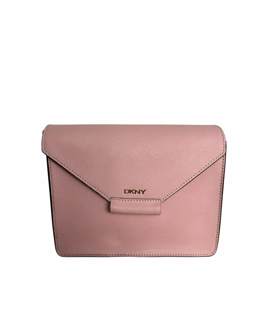 DKNY Розовая сумка через плечо из искусственной кожи, фото 1