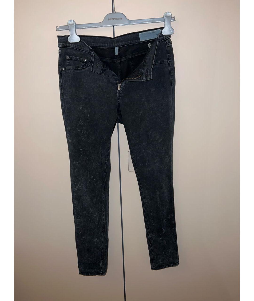 RAG&BONE Антрацитовые джинсы слим, фото 5