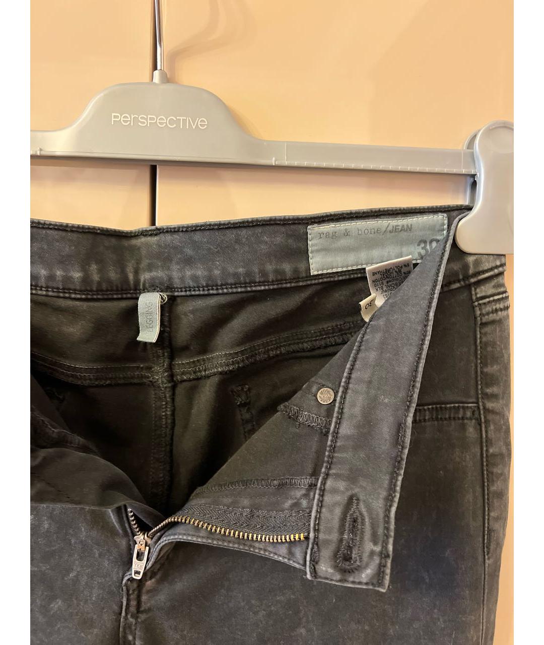 RAG&BONE Антрацитовые джинсы слим, фото 3