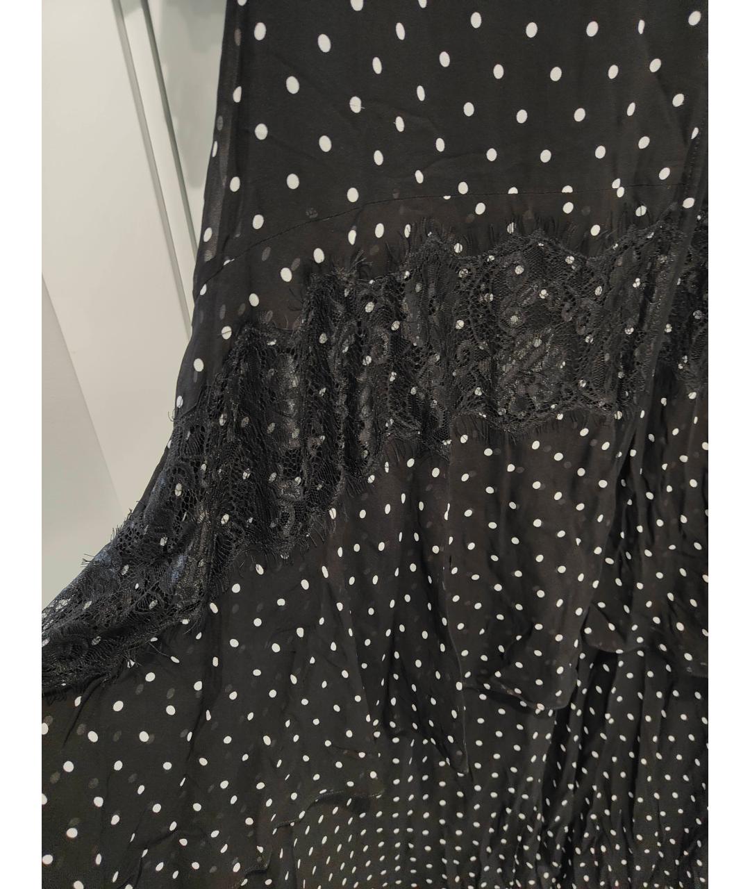PINKO Черное шифоновое вечернее платье, фото 4