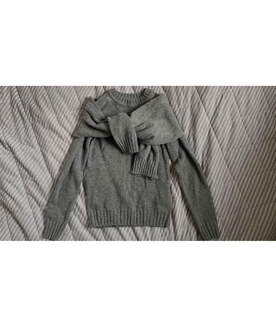 EUDON CHOI Антрацитовый шерстяной джемпер / свитер, фото 5