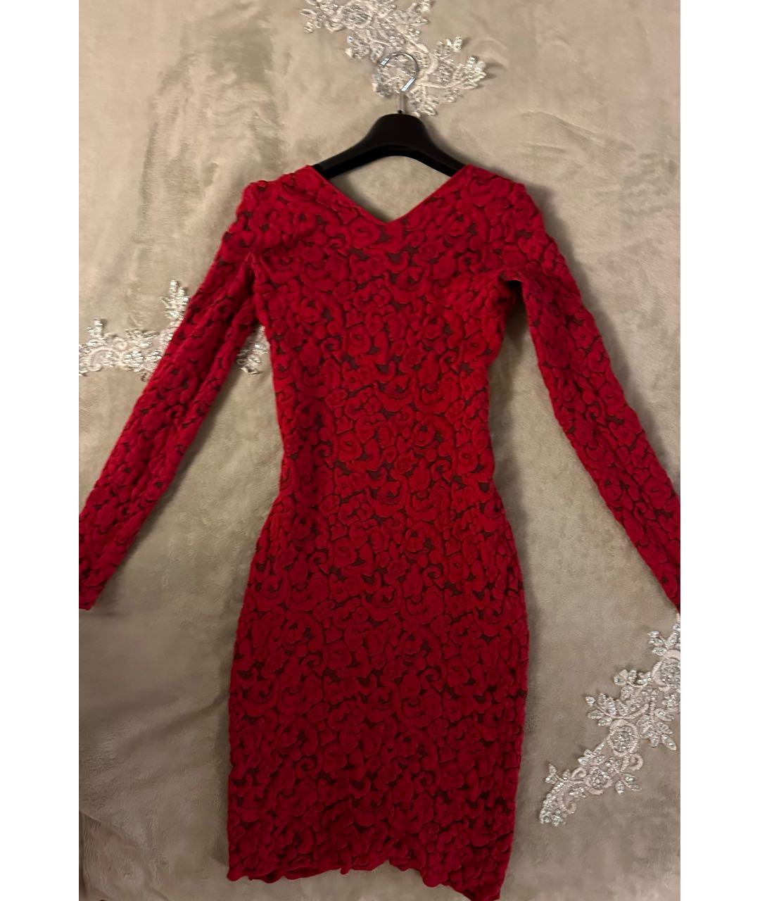 EMPORIO ARMANI Красное повседневное платье, фото 2