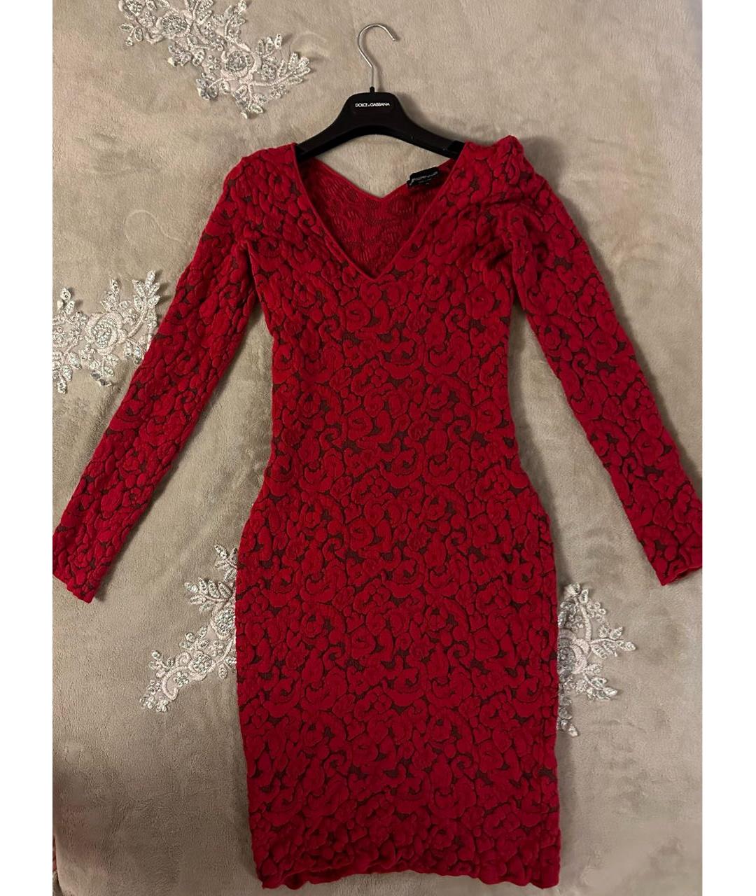 EMPORIO ARMANI Красное повседневное платье, фото 5