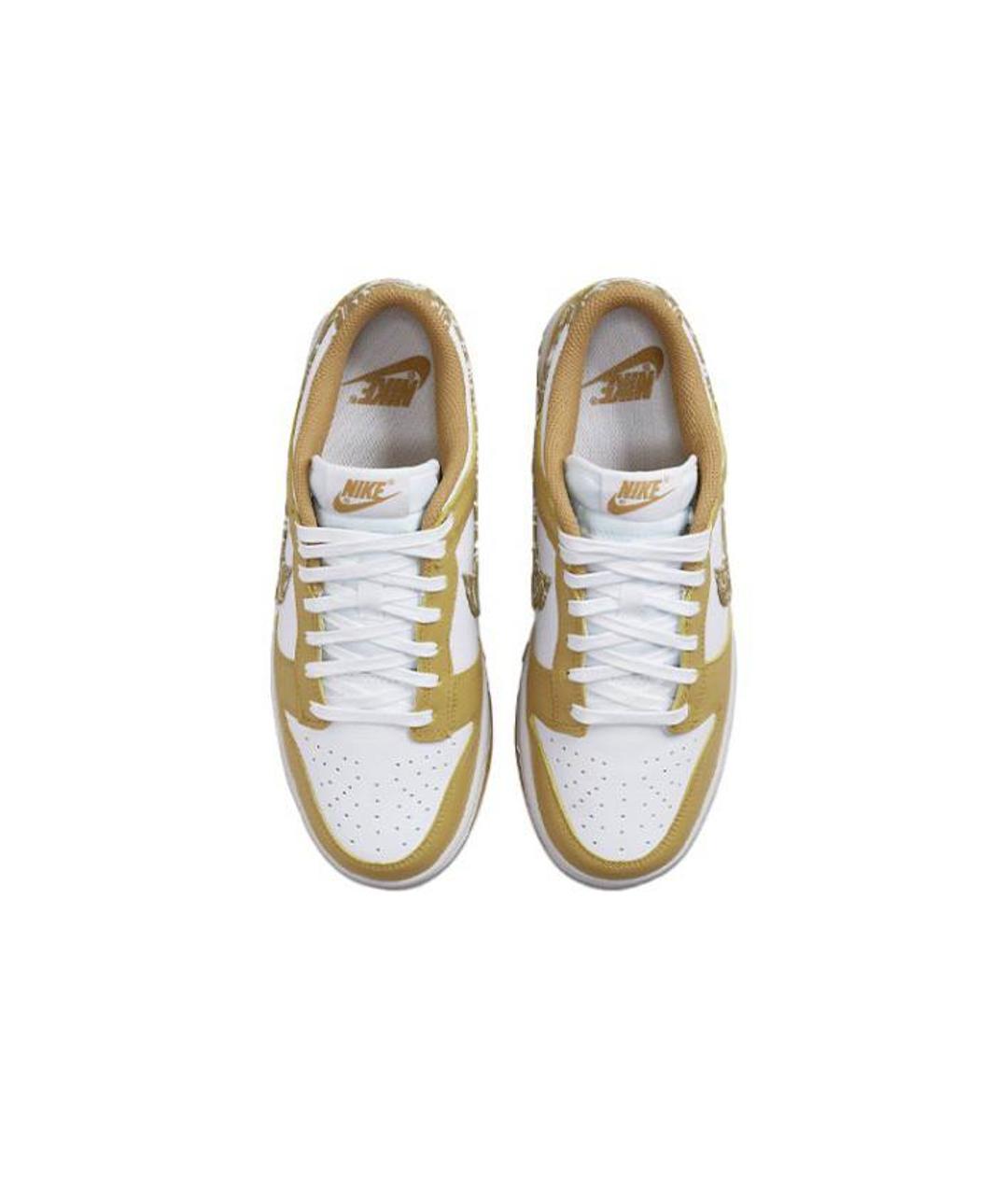 NIKE Горчичные кожаные кроссовки, фото 3
