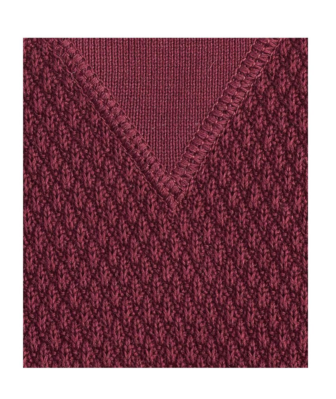 ERMENEGILDO ZEGNA Бордовый хлопковый джемпер / свитер, фото 4