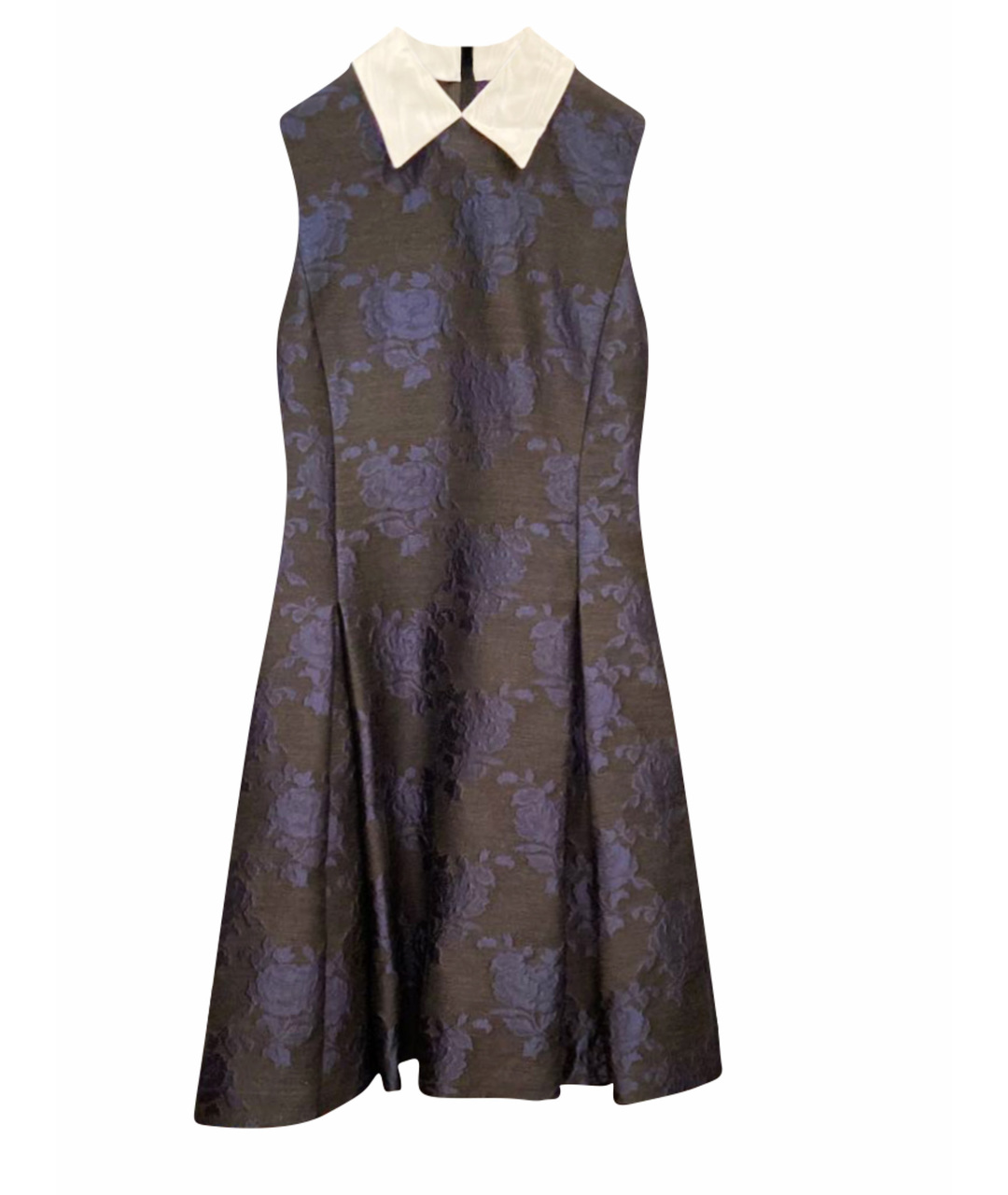 MOSCHINO Темно-синее шерстяное повседневное платье, фото 1