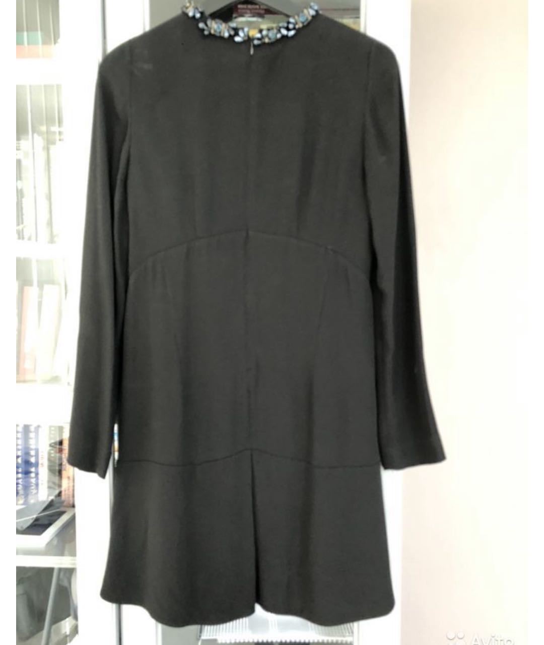 MARNI Черное шелковое коктейльное платье, фото 2