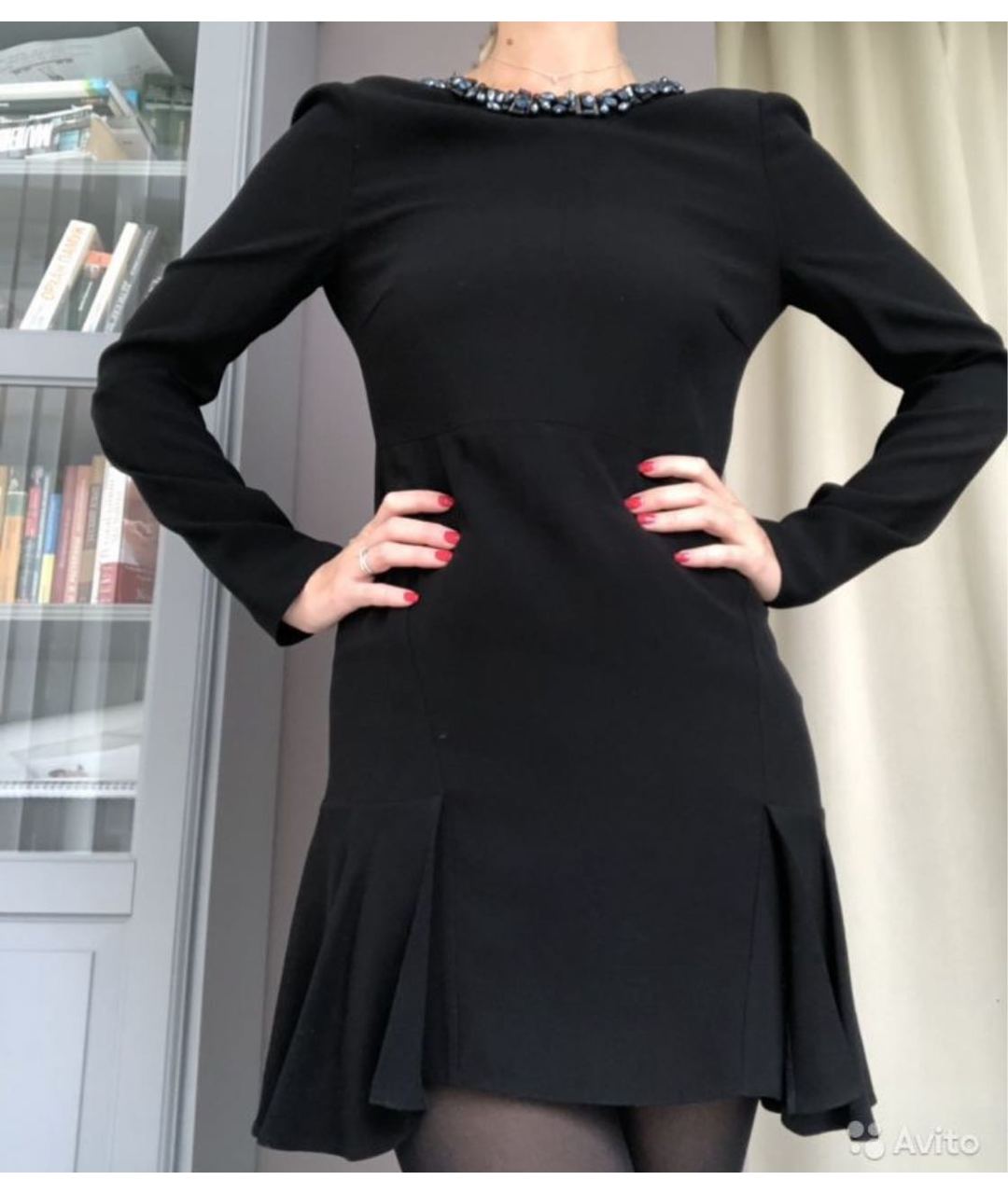 MARNI Черное шелковое коктейльное платье, фото 5