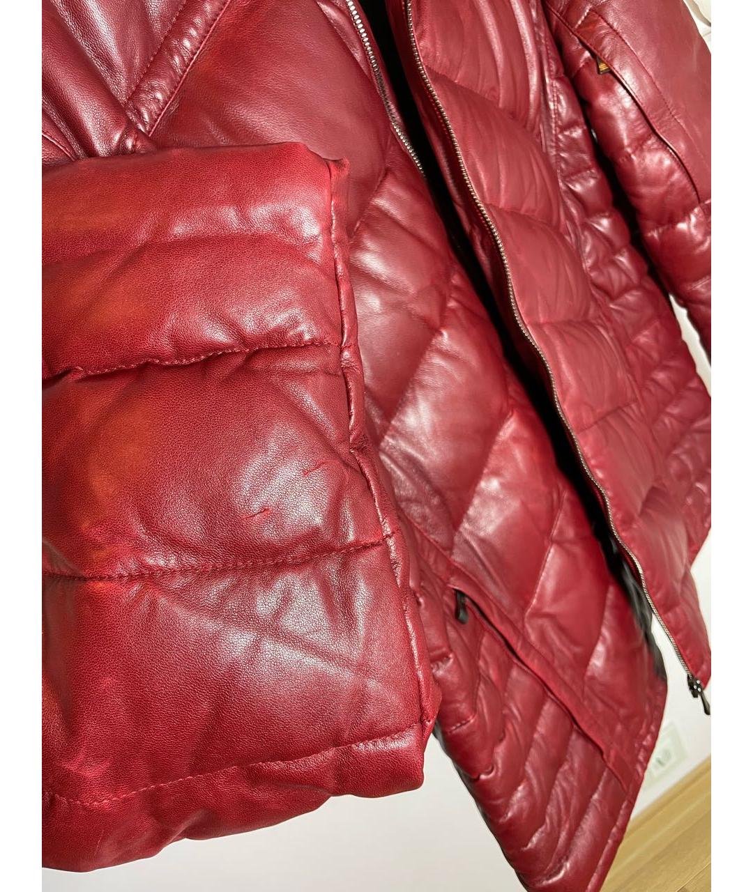 ZEGNA SPORT Красная кожаная куртка, фото 5
