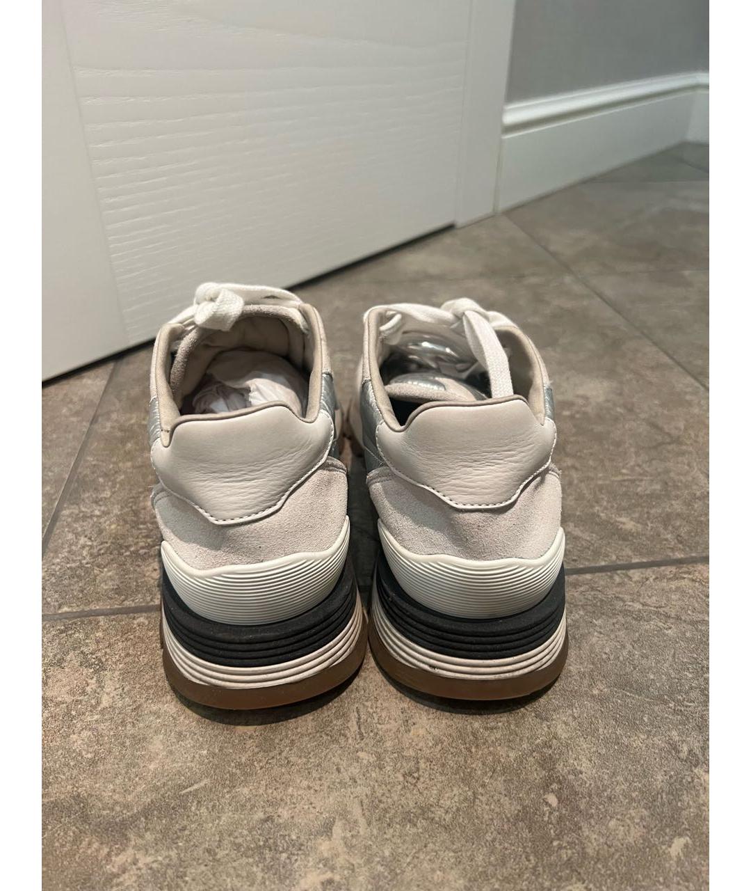 BRUNELLO CUCINELLI Серые замшевые кроссовки, фото 2